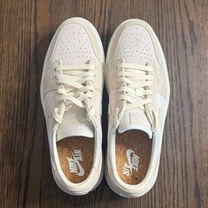 Nike Air Jordan Women's Cream Athletic Shoes